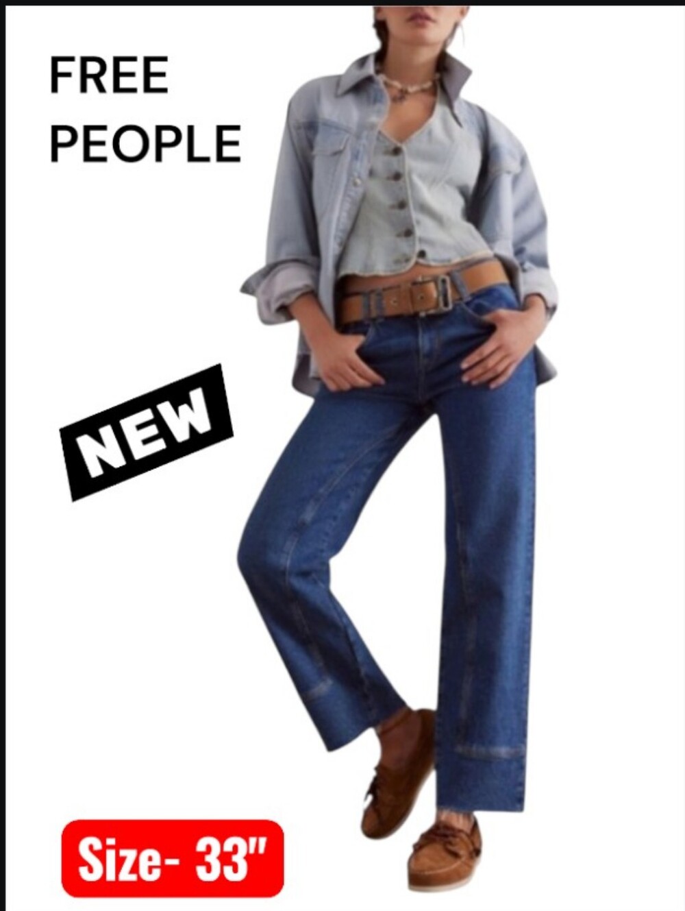 NWT Free People Risk Taker Raw Hem Straight Leg Jeans 👖🆕